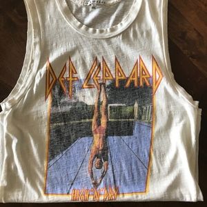 Def Leopard Junk Food Tank Size Small